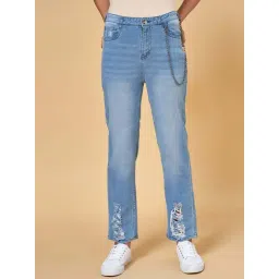 Coolsters by Pantaloons Kids Blue Cotton Distressed Jeans-picture-17