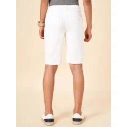Coolsters by Pantaloons Kids Bright White Cotton Solid Shorts image 2
