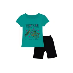 CoolTees4U Girls Printed T-shirt with Shorts-picture-27