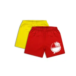 CoolTees4U Pack Of 2 Boys Graphic Printed Cotton Shorts-picture-37