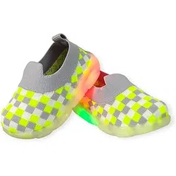 coolz Kids Knitted First Walking Shoes with Light Led-04 for Baby Boys and Baby Girls for 9-24 Months-picture-46