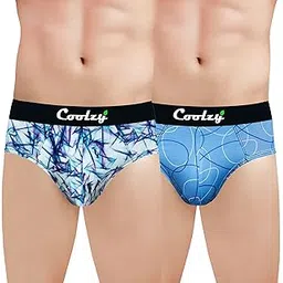 coolzy Pack of 2 Anti-Bacterial Odour-Free Cotton tensile Printed Men Brief | Soft and Comfortable Underwear for Men (Multicolor) (Pack of 2)-picture-23