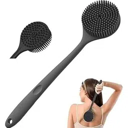 Copelle Premium Soft Silicone Back Scrubber Shower Bath Body Brush with Long Handle Dirt_Removal Back Scrubber | BPA-Free | for Men and Women (Multi Color) (Pack of 2)-picture-22