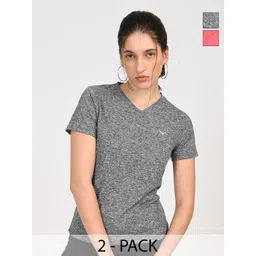Coppersmith Pack Of 2 Women V-Neck Anti Odour T-shirt-picture-14