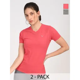 Coppersmith Women Pack Of 2 V-Neck Anti Odour T-shirt-picture-10