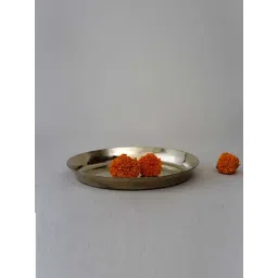 COPPRE Metallic Kansa Khana Platter - Set of 1-picture-16
