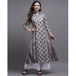 cora Leaf Print A-Line Kurta-picture-25