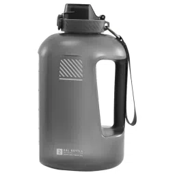 Corength by Decathlon Bodybuilding Gallon Bottle 2.2l, Leak-proof Cap, Grey-picture-51