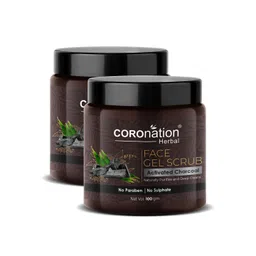 COROnation Herbal Set of 2 Activated Charcoal Face Gel Scrub 100 g each-picture-35