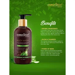 COROnation Herbal Set of 2 Aloe Vera & Neem Body Wash 300 ml Each image 5