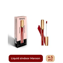 COROnation Herbal Traditional Long-Lasting Smudge-Free Liquid Sindoor 4.5ml - Maroon-picture-18
