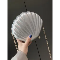 corsica DressBerry Textured Half Moon Clutch With Shoulder Strap-picture-35