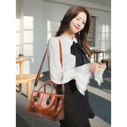 corsica DressBerry Textured PU Structured Shoulder Bag-picture-29