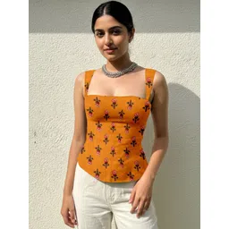 CORSICA Floral Print Top-picture-30