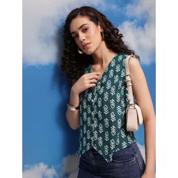 CORSICA Floral Print Vest Top-picture-30