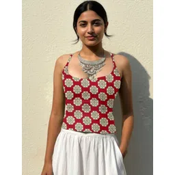 CORSICA Geometric Print Top-picture-27