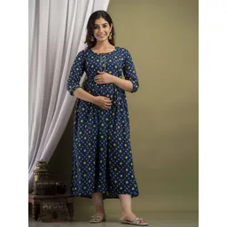 CORSICA Print Maternity Maxi Dress-picture-28