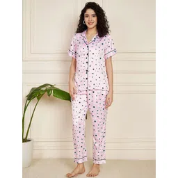 CORSICA Printed Satin Night Suit-picture-20