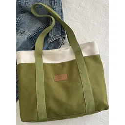 CORSICA PU Olive green solid handheld bag-picture-31