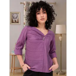 CORSICA Roll-Up Sleeves Top-picture-10