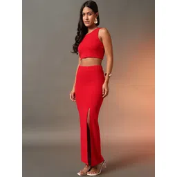 CORSICA Round-Neck Top With Skirt Co-Ords-picture-23