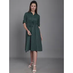 CORSICA Striped A-Line Midi Dress-picture-37