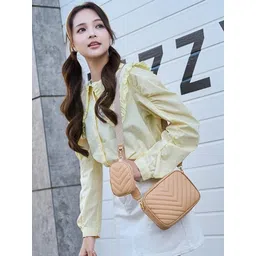 CORSICA Textured PU Oversized Structured Satchel with Quilted-picture-21