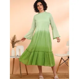 CORSICA Tie and Dye Fit & Flare Midi Dress-picture-19