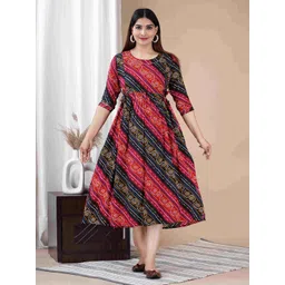 CORSICA Women 1Self Design Maternity Maxi Dress-picture-40