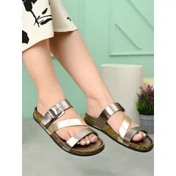 CORSICA Women Colourblocked Open Toe Flats with Buckles-picture-23