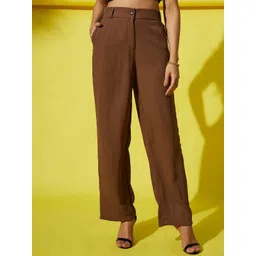 CORSICA Women Loose Fit High-Rise Pleated Trousers-picture-18
