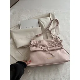 CORSICA Women Pink PU Shoulder Bag with Bow Detail-picture-31