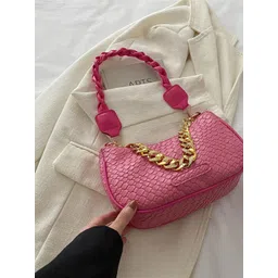 CORSICA Women Pink Solid Synthetic Leather Zip Handbags-picture-23