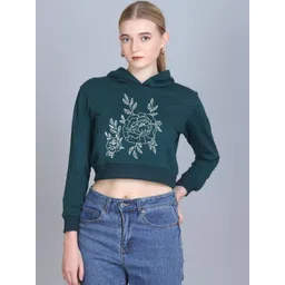 CORSICA Women Polyester Printed Hooded Pullover Sweatshirt-picture-29