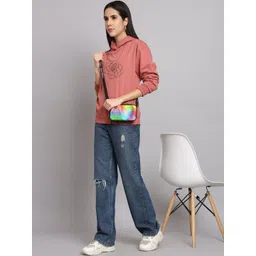 CORSICA Women Polyester Printed Hooded Pullover Sweatshirt-picture-35