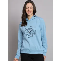 CORSICA Women Polyester Printed Hooded Pullover Sweatshirt image 4