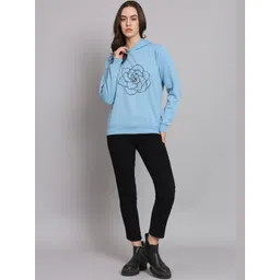 CORSICA Women Polyester Printed Hooded Pullover Sweatshirt image 1