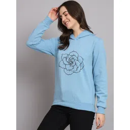 CORSICA Women Polyester Printed Hooded Pullover Sweatshirt image 5