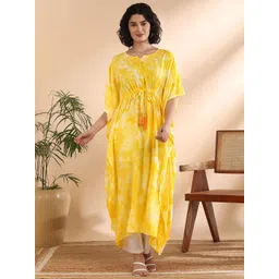 CORSICA Women Printed Flared Sleeves Kaftan Kurta-picture-10