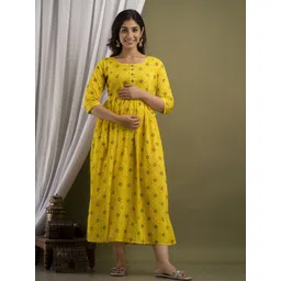 CORSICA Women Printed Maternity Maxi Dress-picture-13