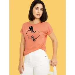 CORSICA Women Printed Roll-Up Sleeves T-shirt-picture-17