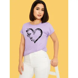 CORSICA Women Printed Roll-Up Sleeves T-shirt-picture-24