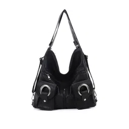 CORSICA Women PU Structured Black Solid One Handle Handheld Bag-picture-13