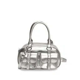 CORSICA Women Solid Structured Buckle Detail Handheld Bag-picture-40