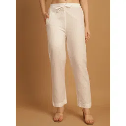 CORSICA Women Solid Tailored Mid-Rise Regular Fit Trousers-picture-35