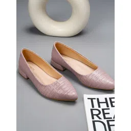 CORSICA Women Synthetic Leather Textured Party Block Pumps-picture-31