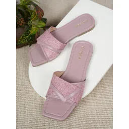 CORSICA Women Textured One Toe Flats with Buckles-picture-20