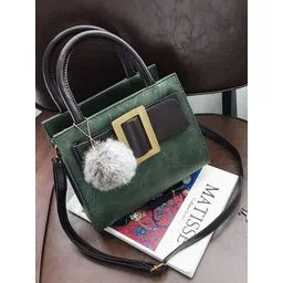 CORSICA Women Textured PU Structured Sling Bag with Cut Work-picture-15