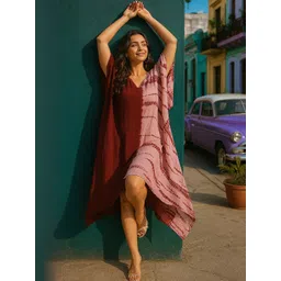 CORSICA Women Viscose Rayon Kaftan Dresses-picture-35