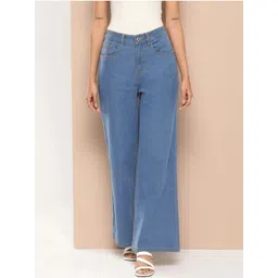 CORSICA Women Wide Leg High-Rise Stretchable Jeans-picture-37